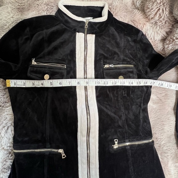 Boston Proper Velour utility jacket, Black and White, XS - Picture 11 of 15